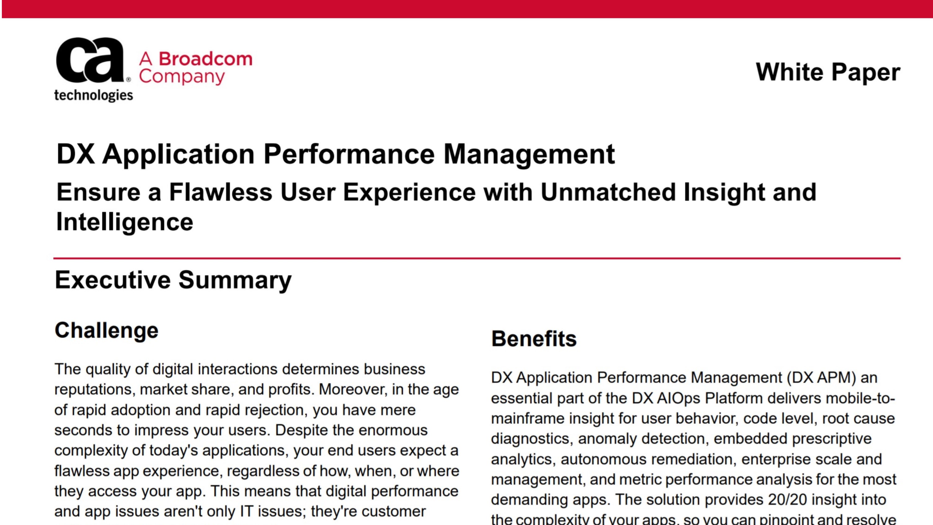 Application Performance Management